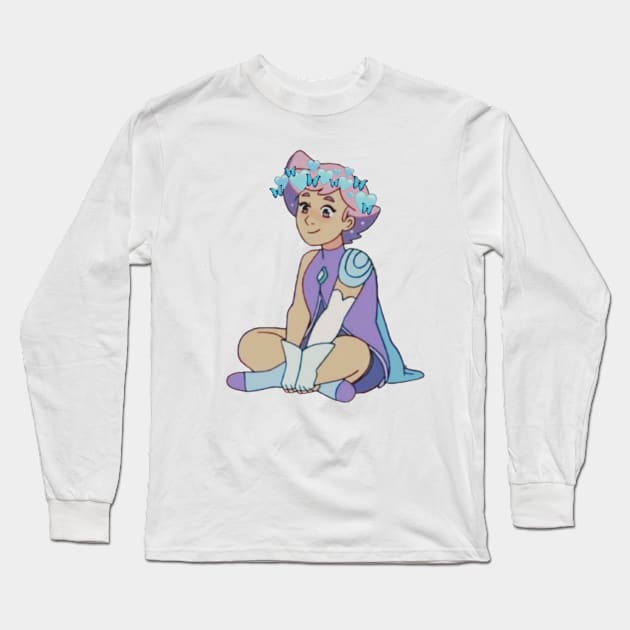 Princess Glimmer from she ra being cute Long Sleeve T-Shirt by SharonTheFirst